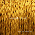 2-Conductor 18-Gauge Gold Rayon Twisted Wire
